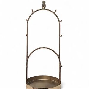Gold Metal Jewelry Stand